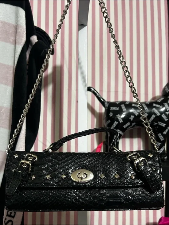 1990's-2000's Metro 7 animal skin purse 13"x 10" x 4" - Picture 3 of 3